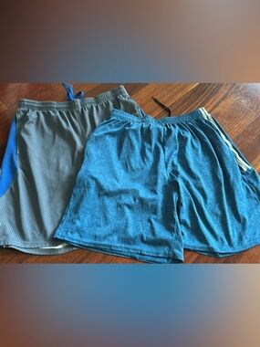 LG Men's Two-Pack Athletic Shorts in Teal and Gray - under armor and other
